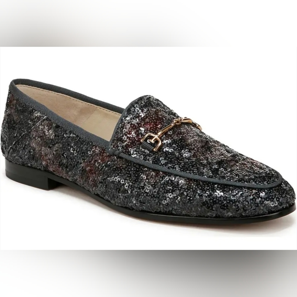 Size 8.Sam.  Edelman Loraine Bit.  Loafers with Gold Accent